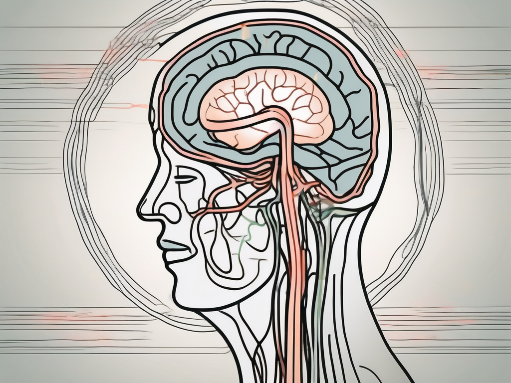 The abducens nerve in the human brain