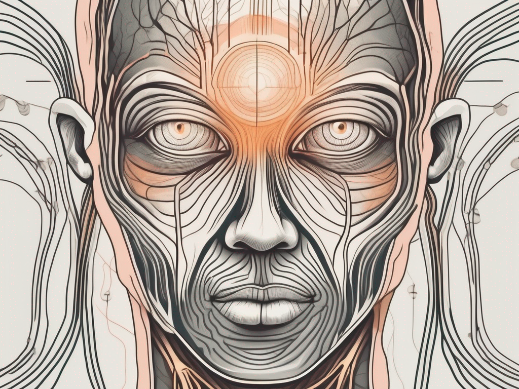 The abducens nerve in relation to the human brain and eye