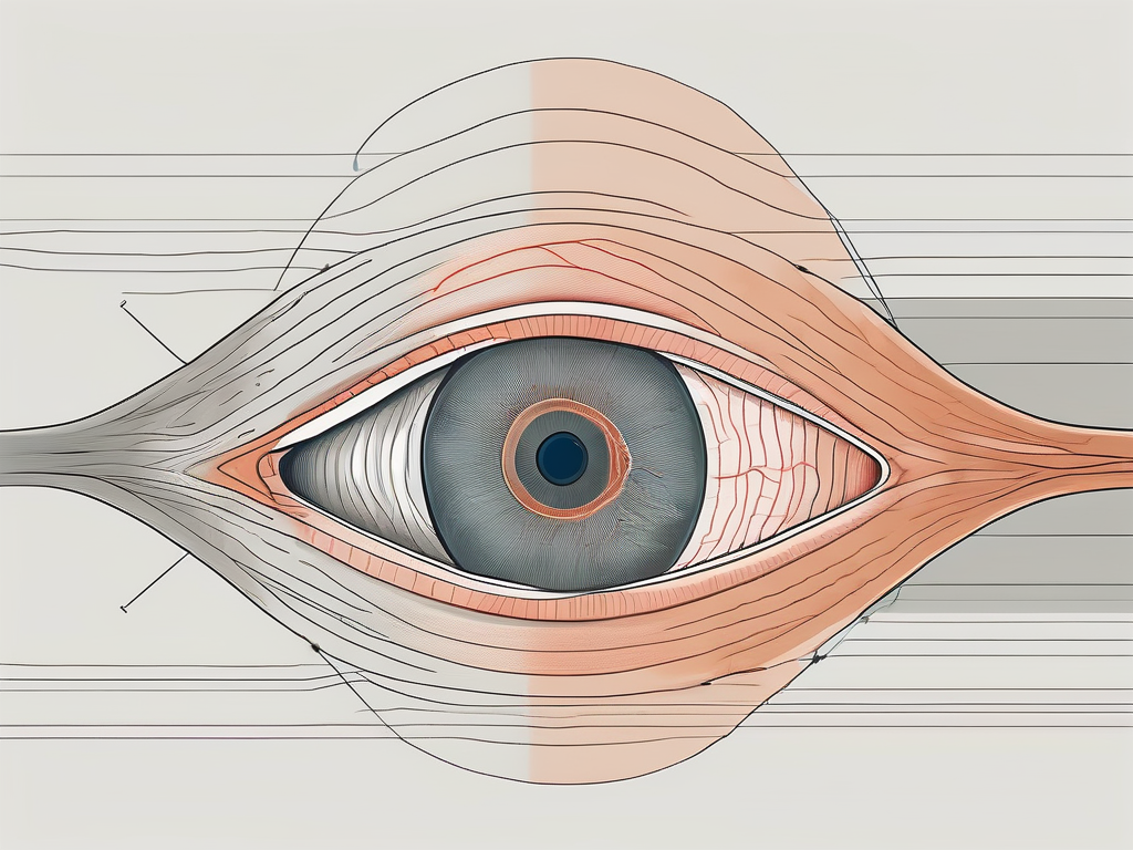 The human eye showing the extrinsic muscles