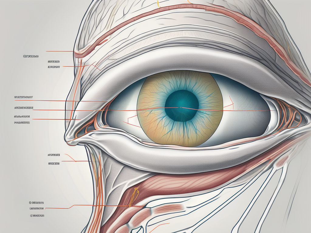 The human eye showing the extrinsic muscles