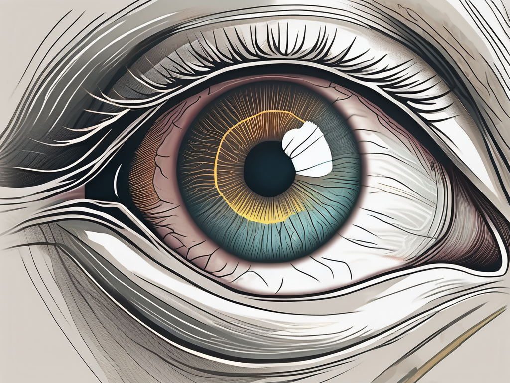 A detailed human eye